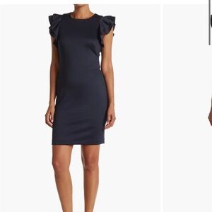 Tommy Hilfiger Flutter Sleeve Sheath Dress